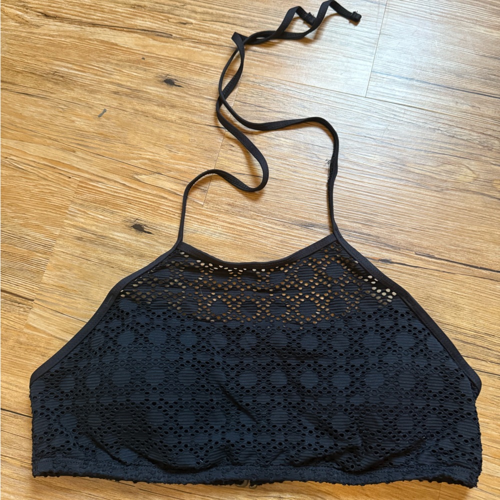 a.n.a Black Lace Bikini Top